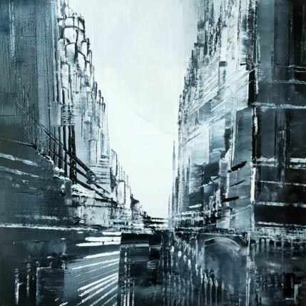 Painting Lumière noire by Levesque Emmanuelle | Painting  Oil