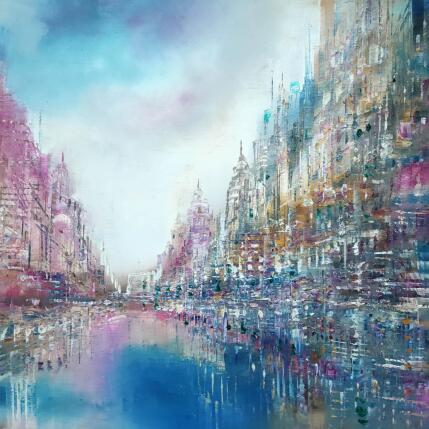 Painting Pink touches by Levesque Emmanuelle | Painting  Oil