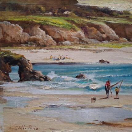 Painting Tarde de pesca by Cabello Ruiz Jose | Painting