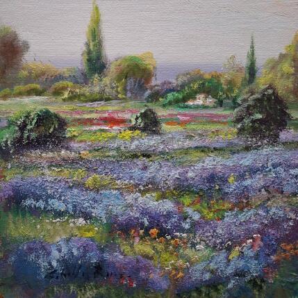 Painting Paisaje en malva by Cabello Ruiz Jose | Painting