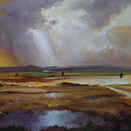 Painting Paisaje con charca by Cabello Ruiz Jose | Painting