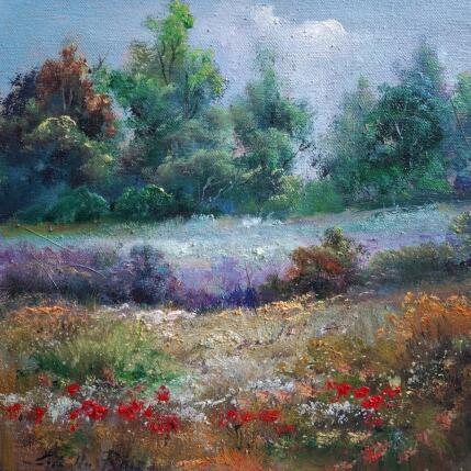 Painting Paisaje florido by Cabello Ruiz Jose | Painting