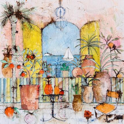 Peinture Voyage intérieur par Colombo Cécile | Tableau