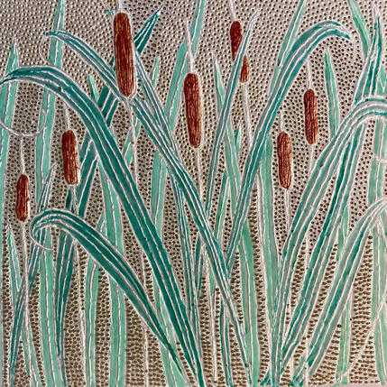 Gemälde Roselière  von Caviale Marie | Gemälde