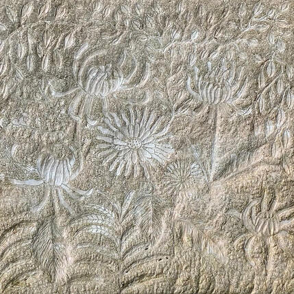 Gemälde Bas relief  von Caviale Marie | Gemälde Abstrakt Minimalistisch, Pop-Ikonen