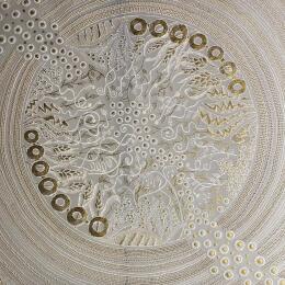 Painting Rosace2  by Caviale Marie | Painting Abstract Minimalist