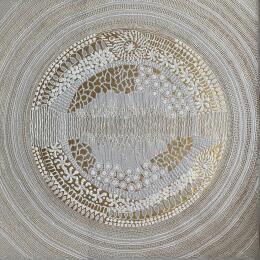 Painting Rosace1  by Caviale Marie | Painting Abstract Minimalist