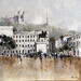 Painting Rendez-vous place Bellecour by Poumelin Richard | Painting Figurative Oil