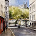 Painting Passage vers la colline lumiére by Poumelin Richard | Painting Figurative Oil