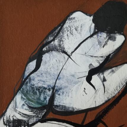 Peinture Terre promise par Chaperon Martine | Tableau Figuratif Acrylique Nu