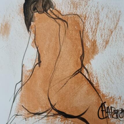 Peinture Tendresse 2 par Chaperon Martine | Tableau Figuratif Acrylique Nu