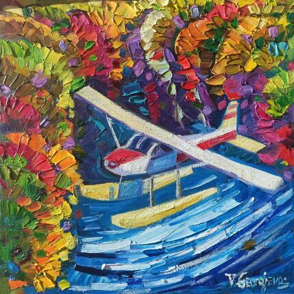 Painting Aero soul by Georgieva Vanya | Painting Figurative Oil Landscapes