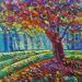 Peinture Autumn heartbeat par Georgieva Vanya | Tableau Figuratif Paysages Huile