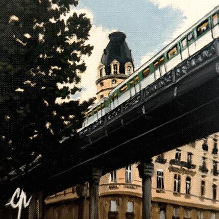 Painting Ombre et passage by Poulain Clément | Painting Figurative Oil Architecture, Society, Urban