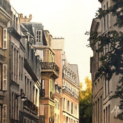 Painting Paris ses rues I by Poulain Clément | Painting Figurative Oil Architecture, Landscapes, Urban