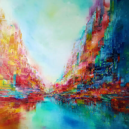 Painting Vibrance by Levesque Emmanuelle | Painting  Oil