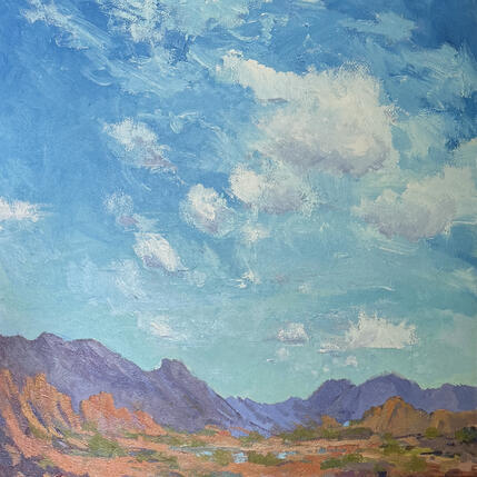 Peinture Cool Breeze par Carrillo Cindy  | Tableau Figuratif Huile Paysages