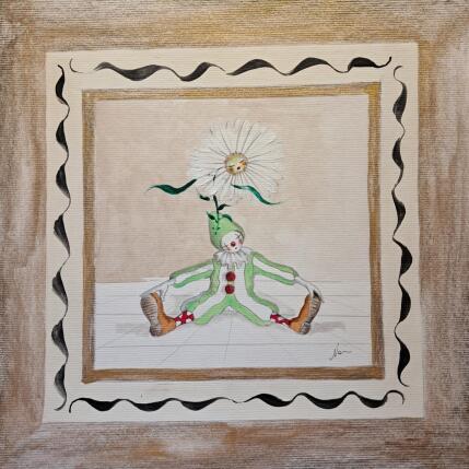 Peinture Quel piccolo, dolce clown par Nai | Tableau Surréalisme Acrylique, Aquarelle Icones Pop, Nature, Scènes de vie