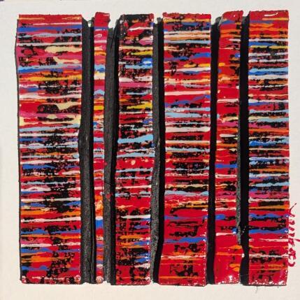 Peinture Bc6 fine rouge multi par Langeron Luc | Tableau