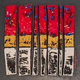 Painting Bc7 rouge or blanc by Langeron Luc | Painting