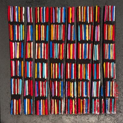 Peinture Bc9 fine rouge verti par Langeron Luc | Tableau