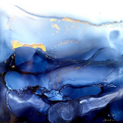 Painting 2789 Bleu velvet  by Depaire Silvia | Painting Abstract Acrylic Pop icons