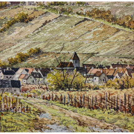 Pintura Vallée en Champagne por Decoudun Jean charles | Pintura Iconos pop