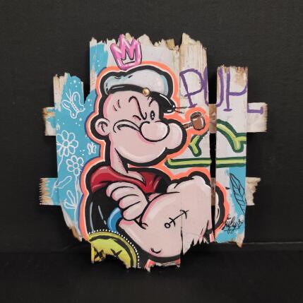Pintura Popeye pop flowers por Sufyr | Pintura