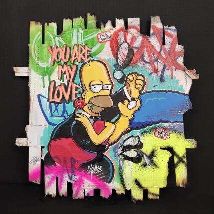 Gemälde Homer et Marge Simpson you are my love  von Sufyr | Gemälde