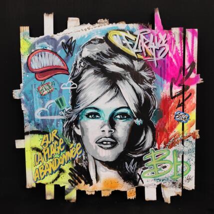 Gemälde Bardot sur la plage abandonnée von Sufyr | Gemälde