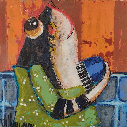Painting Raspado de sol by Villanueva Puigdelliura Natalia | Painting Figurative