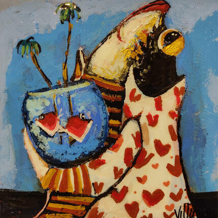 Painting Amor de madre by Villanueva Puigdelliura Natalia | Painting Figurative Pop icons