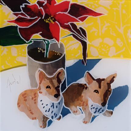 Painting Dodi avait compris la remarque de Diana by Auriol Philippe | Painting Figurative Acrylic, Plexiglass, Posca Still-life