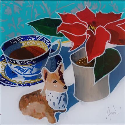 Painting Diana préférait Versace by Auriol Philippe | Painting Figurative Acrylic, Plexiglass, Posca Still-life