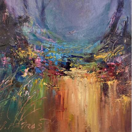 Painting Entering into unreality by Petras Ivica | Painting Figurative Oil Landscapes, Pop icons