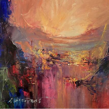 Painting The twilight of love by Petras Ivica | Painting Figurative Oil Landscapes