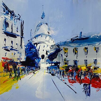 Painting Sur la place by Raffin Christian | Painting Figurative Oil Pop icons, Urban