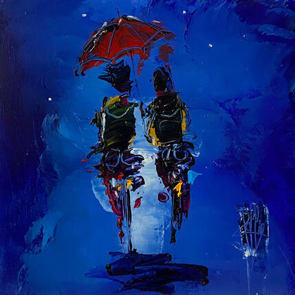 Peinture Ensemble par Raffin Christian | Tableau Figuratif Huile Scènes de vie