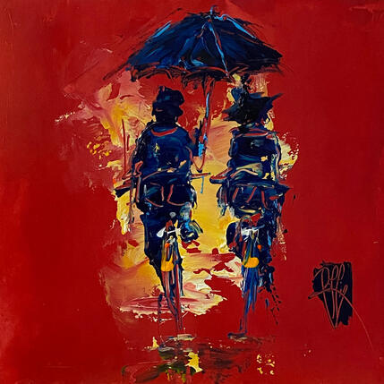 Peinture Passion par Raffin Christian | Tableau Figuratif Huile Scènes de vie