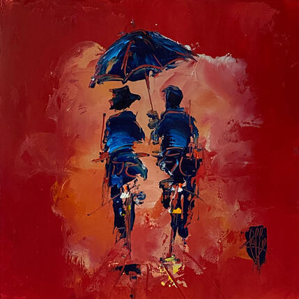 Peinture Passion de toi par Raffin Christian | Tableau Figuratif Huile Scènes de vie