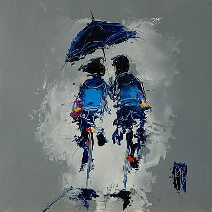 Peinture Regard Croisé par Raffin Christian | Tableau Figuratif Huile Scènes de vie