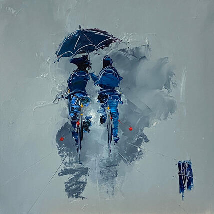 Peinture Romantique par Raffin Christian | Tableau Figuratif Huile Scènes de vie