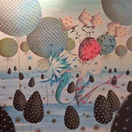 Painting Filosofia e poesia by Nai | Painting Surrealism Acrylic, Watercolor Animals, Marine, Nature