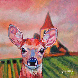 Peinture Le petit prince des vignes par Emma Fischer | Tableau