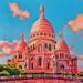 Peinture Palette parisienne par Emma Fischer | Tableau Figuratif Urbain Architecture Acrylique