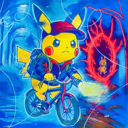 Painting Pikachu X Stranger Things by Revel | Painting