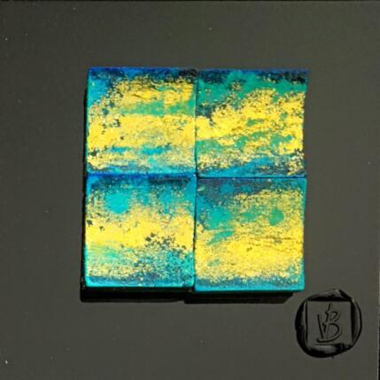 Peinture Lumi par Bauquel Véronique | Tableau Abstrait Collage Minimaliste