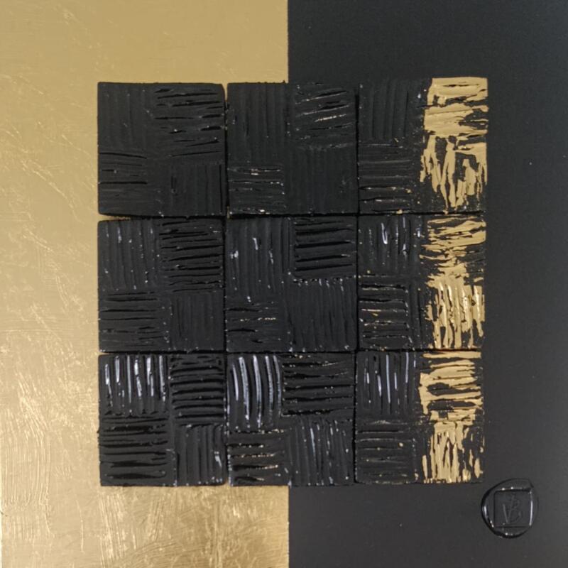 Peinture Paya par Bauquel Véronique | Tableau Abstrait Minimaliste Collage