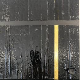 Peinture Bebop par Bauquel Véronique | Tableau Abstrait Acrylique Minimaliste