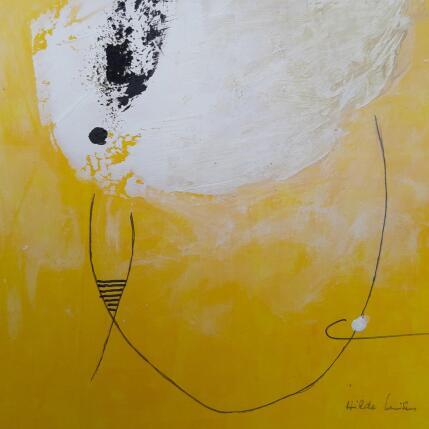 Peinture abstract yellow A 170 par Wilms Hilde | Tableau Abstrait Acrylique, Sable